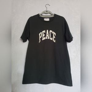 DENIM & FLOWER Green Peace T-Shrit great condition Size L used